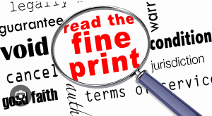 Fine-Print Excuses